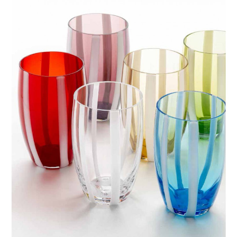 Gessato Coloured Glassware